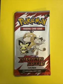 Pokemon TCG Fun Pack – Scarlet & Violet Destined Rivals – Sealed 3-Card Booster! - Image 1