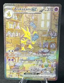Pokemon TCG Alakazam EX 201/165 Scarlet & Violet 151 Card - Image 1