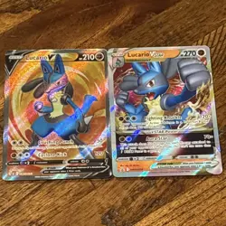 Lucario VSTAR SWSH214 Lucario V SWSH213 Promo SWSH: Sword & Shield Cards NM - Image 1