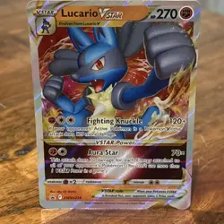 Lucario VSTAR SWSH214 Lucario V SWSH213 Promo SWSH: Sword & Shield Cards NM - Image 3