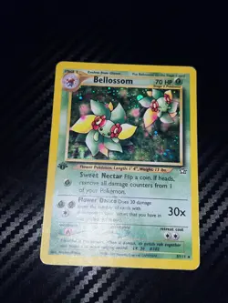 Bellossom 3/111 Neo Genesis 1st Edition Holo Pokemon TCG Card Vintage - Image 2