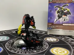 Bakugan BakuTech Darkus Destroy Munikis & Card Japan Import Rare - Image 4