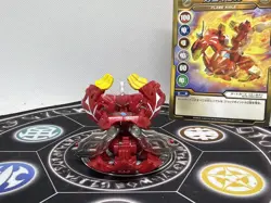 Bakugan BakuTech Pyrus Flame Aigle Metal Cross Parts & Card Japan Import MG Rare - Image 3