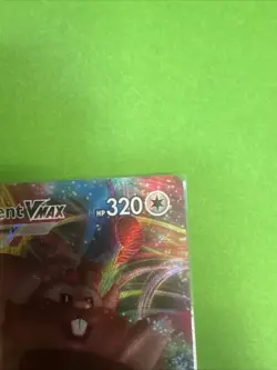 Pokemon Greedent TCG VMAX Fusion Strike Holo Ultra Rare Card 218/264 - Image 2