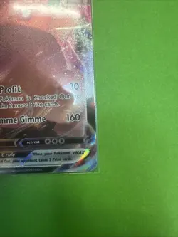 Pokemon Greedent TCG VMAX Fusion Strike Holo Ultra Rare Card 218/264 - Image 5