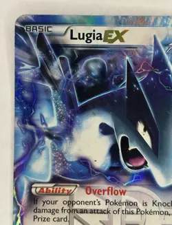 Lugia EX 102/113 Pokemon TCG Legendary Treasures Black White Rare Card HP - Image 3