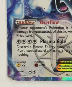 Lugia EX 102/113 Pokemon TCG Legendary Treasures Black White Rare Card HP - Image 4