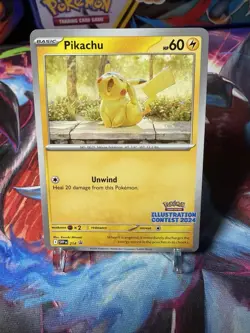 Pikachu - 214 (Illustration Contest 2024) 214 Sv: Scarlet & Violet Promo Cards - Image 1