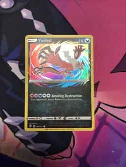 Yveltal 046/072 Holo Amazing Rare Shining Fates NM English Pokemon Card - Image 1