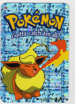 Flareon #136 - Vintage Pokemon Vending Prism Holo Sticker Card 2000 Nintendo - Image 1