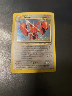 2001 Neo Discovery Scizor Holo 10/75 WOTC Pokemon Card TCG Original Rare - Image 1