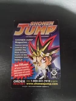 2-sided Shonen Jump Yu-Gi-Oh! The Movie Ani-Manga Ad Promo Card Insert - Image 2