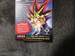 2-sided Shonen Jump Yu-Gi-Oh! The Movie Ani-Manga Ad Promo Card Insert - Image 4