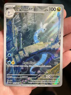 Pokemon TCG Dragonair Scarlet & Violet 151 IR Holo Card 181/165 English - Image 1