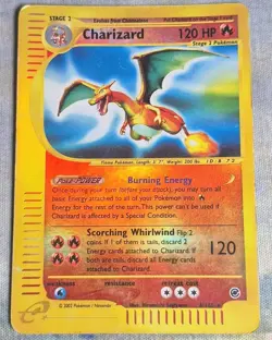 Charizard 6/165 Expedition Base Set Reverse Holo Vintage Card HP Heavily Played - Image 1