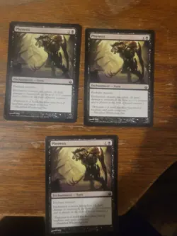3x Phyresis Mirrodin Besieged MTG Magic The Gathering Card Vintage Pauper Black - Image 1