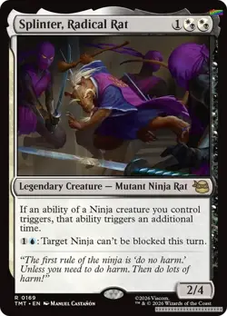Splinter, Radical Rat [TMT - 169] - NM [Foil] TCG MTG - Image 1