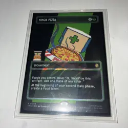 Ninja Pizza (Borderless) (Surge Foil) Commander: Teenage Mutant Ninja Turtles - Image 3