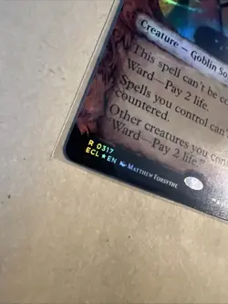 MTG Hexing Squelcher ECL 0317 R NM FOIL Showcase - Image 3