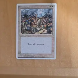 Wizards Wrath of God Sorcery Core Set 4th Edition Rare Regular Hoover 1995 - Image 1