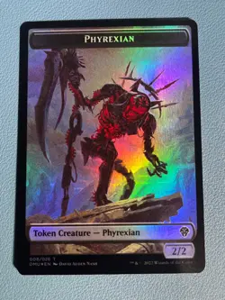 MTG Phrexian // Insect Double-sided Token Foil DMU NM - Image 1