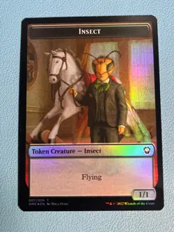 MTG Phrexian // Insect Double-sided Token Foil DMU NM - Image 2