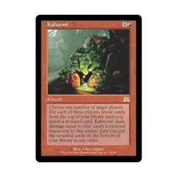 WOTC MtG Onslaught Kaboom! (R) (Foil) NM - Image 1