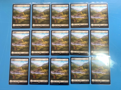 Jurassic World Collection Full Art PLAINS x15 Nonfoil LCI mtg I Combine Ship - Image 1