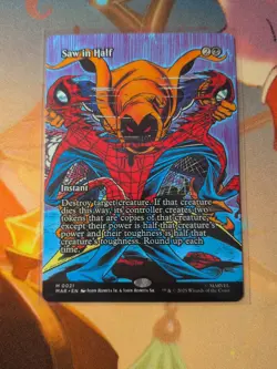 MTG Saw in Half (Borderless) NON FOIL NM M 21 Marvel Universe Eternal-Legal - Image 1