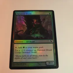 MTG FOIL Devoted Druid Shadowmoor Magic the Gathering - Image 1
