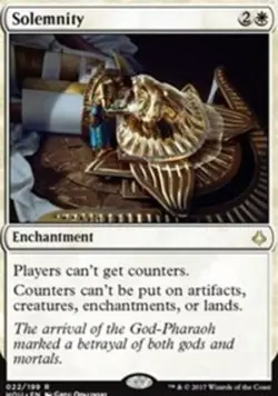 MTG Solemnity, Light Play, English Hour of Devastation - Image 1