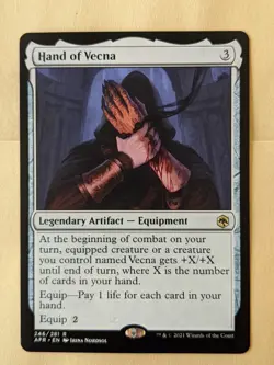 HAND OF VECNA-MTG-ADVENTURES IN THE FORGOTTEN REALMS-RARE 246/281 - Image 1