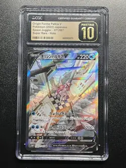 Pokemon CGC 10 Pristine Origin Palkia V 071 Space Astral Japanese Alternate Art - Image 1