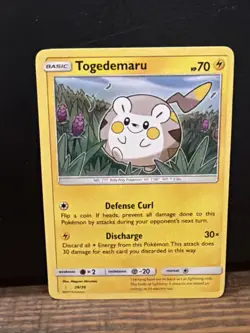 Pokemon Sun & Moon Base Set Togedemaru Common Card 53/149 NM - Image 1