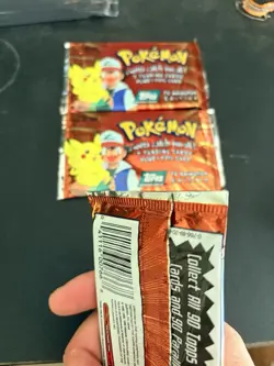 Lot of 3 Pokemon Topps Trading Cards TV Animation Edition: Series 1 Sealed Packs - Image 3