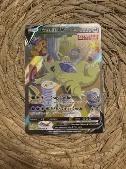 Pokemon TCG Tyranitar v Full Art Holo Rare Alternate Card 155/163 Battle Styles - Image 1
