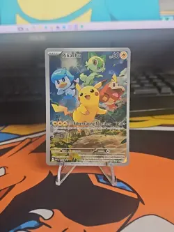 Pokemon TCG Pikachu 027 Promo Holo Black Star Paldea Evolved - Image 2