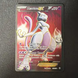 Pokemon Mewtwo EX Full Art Ultra Rare Holo Card 158/162 BREAKthrough 170 HP - Image 1