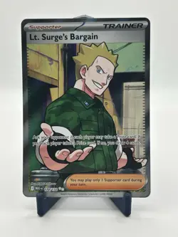 Pokemon TCG Lt. Surge's Bargain 170/132 Ultra Rare Holo Me01: Mega Evolution - Image 1