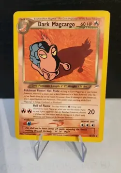 Pokemon Dark Magcargo TCG 18/105 Neo Destiny Regular Unlimited LP - Image 2