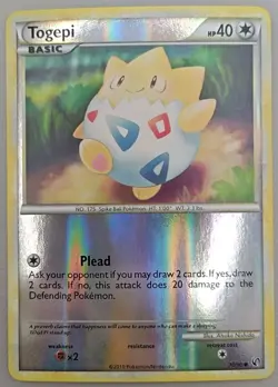 Togepi 70/90 Undaunted Reverse Holo Pokemon TCG - LP - Image 1
