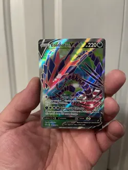 Eternatus V Full Art Black Star Promo SWSH044 Sword & Shield Pokemon TCG - Image 2