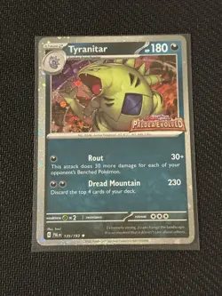 Pokemon Tyranitar (Paldea Evolved Stamp) 135/193 Holo - Image 1