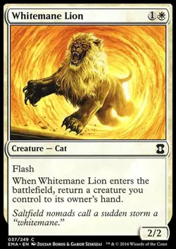 Whitemane Lion ~ Eternal Masters [ Excellent ] [ Magic MTG ] - Image 1
