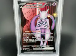 Team Rocket's Mewtwo EX 213/182 Ultra Rare Dri En-destined Rivals Pokemon PSA 10 - Image 3