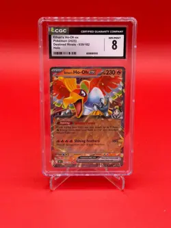 Ethan's Ho-Oh ex 039/182 Destined Rivals Holo CGC NM/Mint 9 Graded Pokemon TCG - Image 1