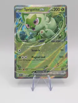 Pokemon TCG Sprigatito ex SVP 087 2024 Scarlet & Violet Black Star Promo -NM - Image 1