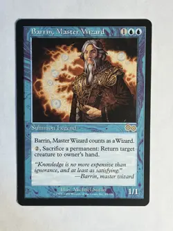 MTG - Urza's Saga - Barrin, Master Wizard - 63 - LP - Reserved List - Image 1