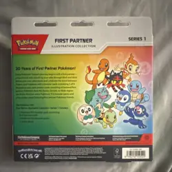 Pokemon First Partner Illustration Series 1 Box Promo Booster Sticker Sheet - Image 2