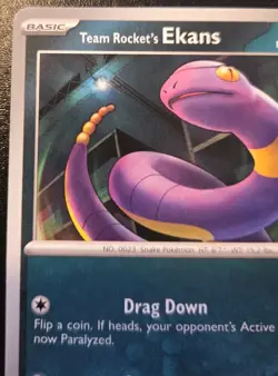 Team Rocket's Ekans 112/182 Common Scarlet & Violet: Destined Rivals Pokemon TCG - Image 2